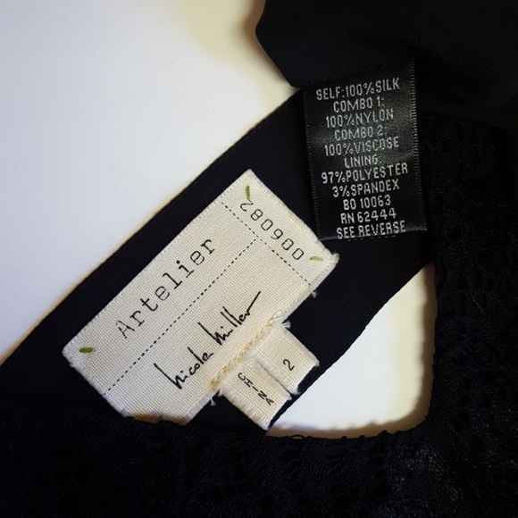 Nicole Miller Artelier 100% Silk Coctail New 2 - Picture 8 of 8